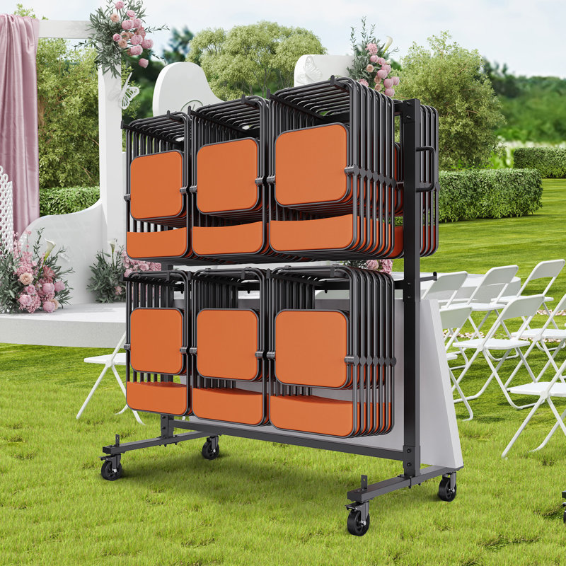 Chaise pliante et chariot de table VEVOR, chariots pour 84 chaises, capacité de 532 lb