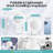 Magnifying Mirror With Light 30X, Double-Sided 1X/ 30X Magnifying With Tweezer, 2000Mah 3 Colour Modes With Adjustable Brightness,Foldable,(White)