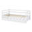 Solid Wood Daybed Frame With Pull-Out Trundle Bed-1303188881