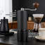 Moulin à café manuel avec meules coniques en acier inoxydable, capacité 25G - Manivelle portable pour la maison, le bureau, le camping et les voyages