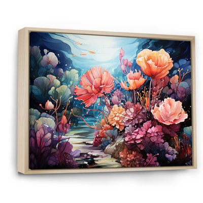 Jardin de corail réaliste sous l'eau I - art de corail