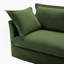Ensemble confortable de 2 fauteuils pour différentes pièces avec coussins moelleux et tissu chenille-1154721392