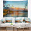 Tapisserie paysage paysage coucher de soleil d'automne-28502755