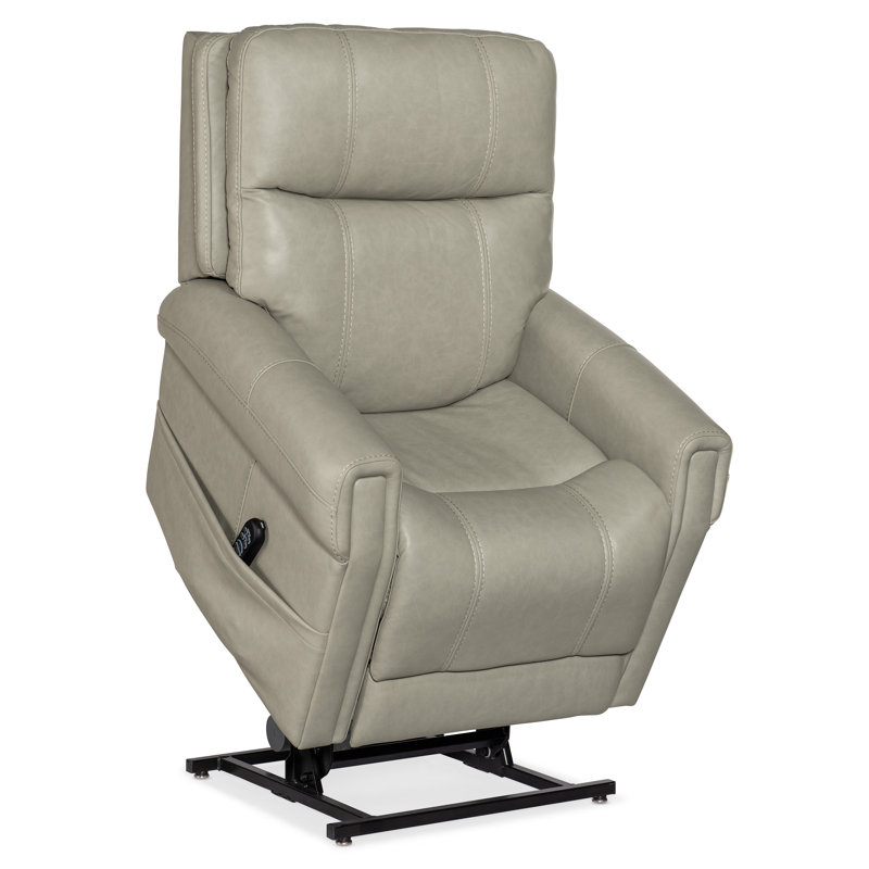 RC Recliner, Gray Genuine Leather