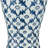 Loya 24.5" Modern Blue and White Ceramic Table Lamp with 3-Way Dimming