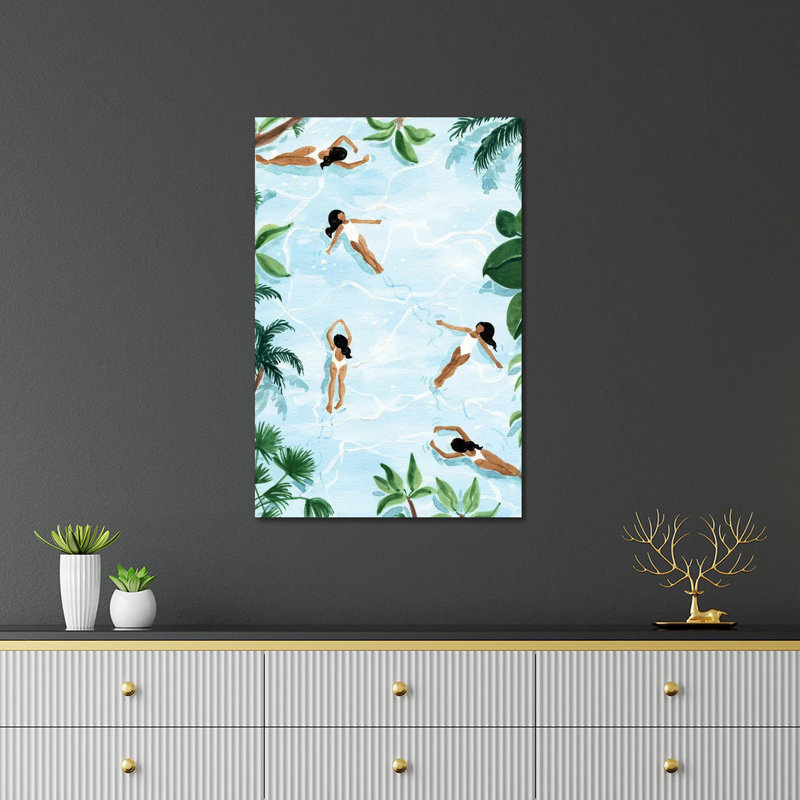 Impression de rêve océanique sur verre acrylique, H 32 po x l 24 po x P 0,25 po