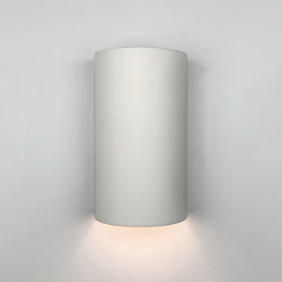 9.75"H Cylinder Andros Downlight Downlight Wall Sconce Damp Rated for Indoor or Covered Outdoor Use
