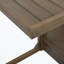 wooden frame C-shape Patio table with sturdy bese-625784646