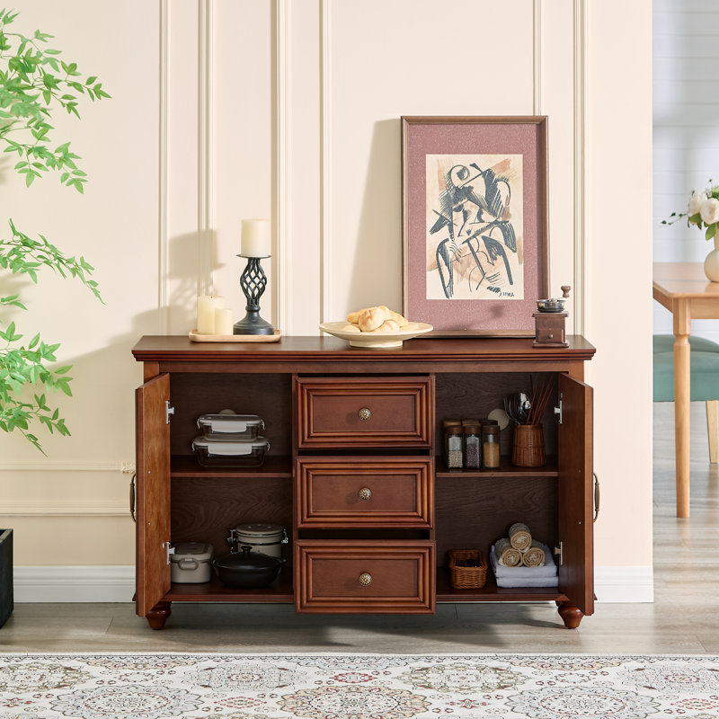 Buffet 47,3 "Mid Century, Noyer