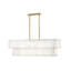 Lustre rectangulaire à 8 lumières Simone