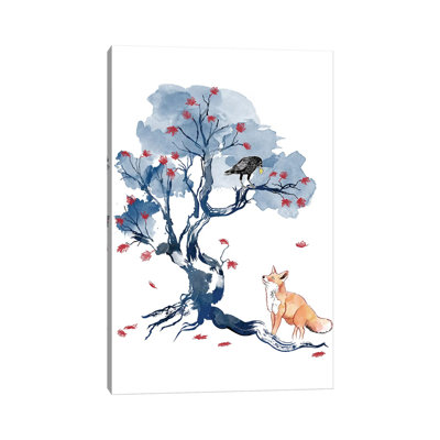 «The Fox and the Crow» par Antonio Camarena - impression sur toile tendue