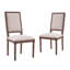  Ensemble de 2 chaises de salle à manger avec dossier canné French Country