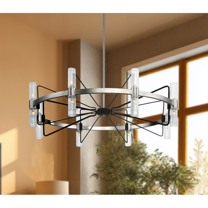 Luminaire suspendu linéaire unique à 12 lumières DEL, 16 Lights