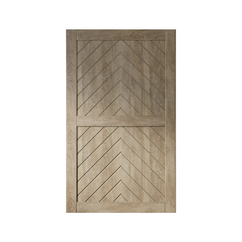 Porte de grange en bois de pin à finition grise classique non assemblée Homacer 4-en-1 Homacer (usage intérieur seulement)
