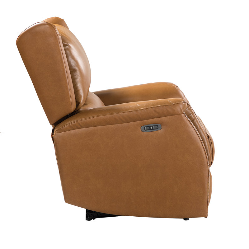 Red Barrel Studio® Leather Power Recliner & Reviews | Wayfair