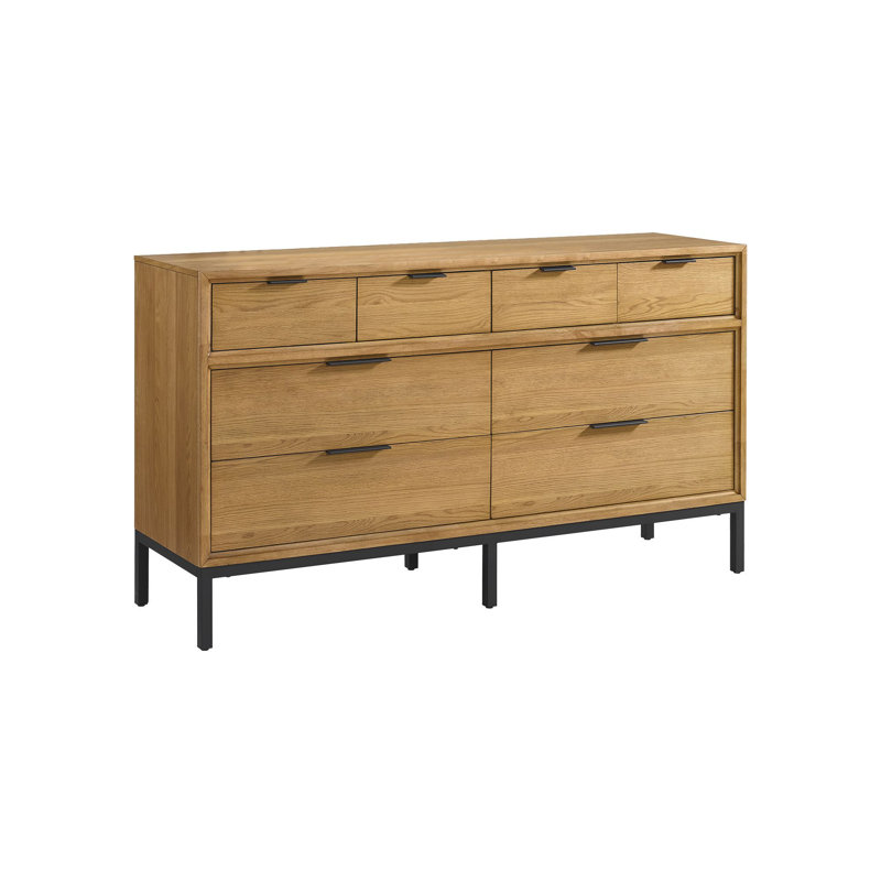 Davin 8-Drawer Dresser, Natural Oak