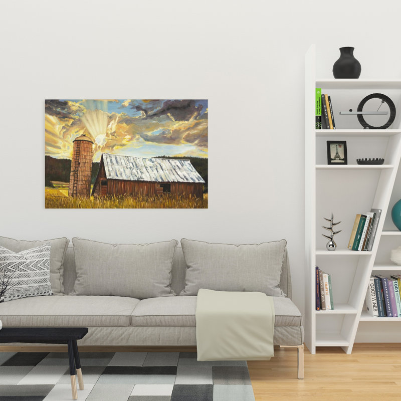 Hay Barn - Rustic Livingroom Canvas for Home Decor