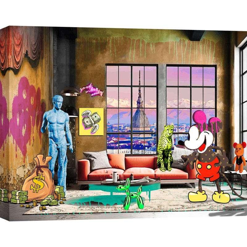Wrapped Canvas Print: Gerard Madau, Surrealofts: Turin, 60cm H x 80cm W