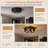5-Light Matte Black Industrial Flush Mount Ceiling Light