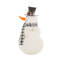 Bonhomme de neige blanc souriant