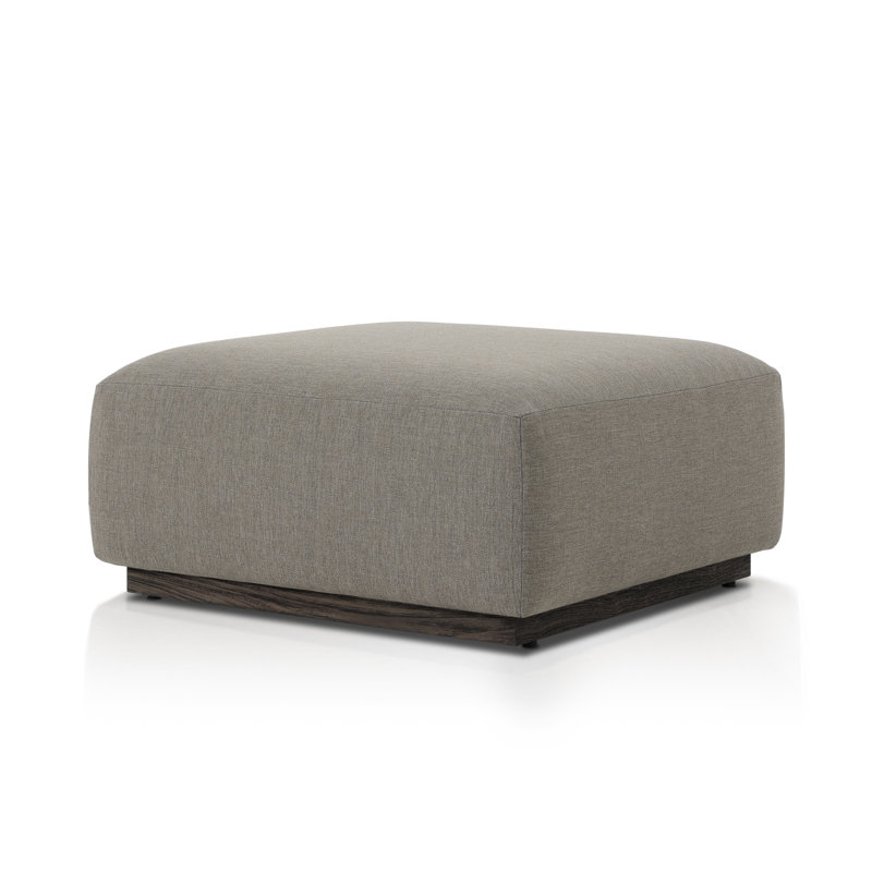 LENOX Modular Ottoman, Dark Brown, Dark Gray Polypropylene/Olefin
