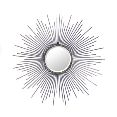 Konrad Flat Metal Beveled Wall Mirror