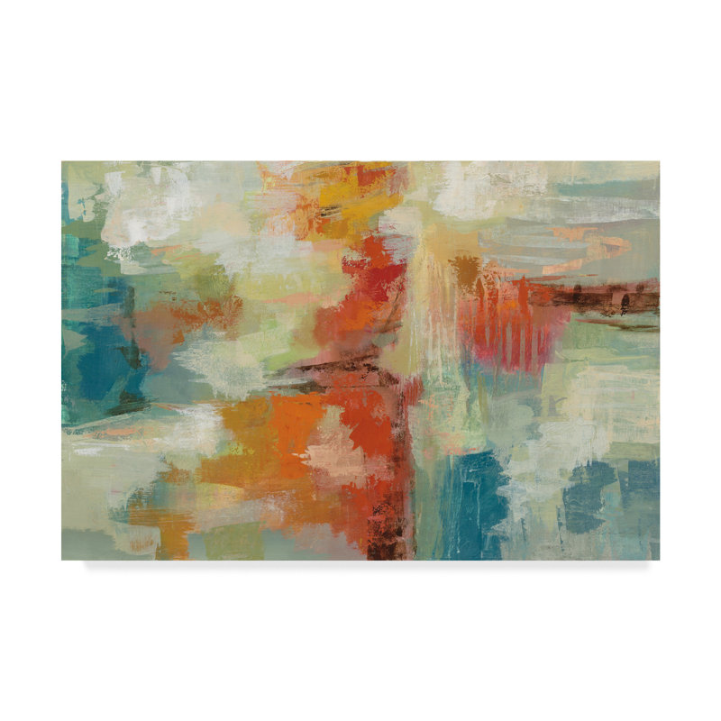 « corail corail », reproduction de peinture à l’acrylique sur toile tendue, H 16 po x l 24 po x P 2 po