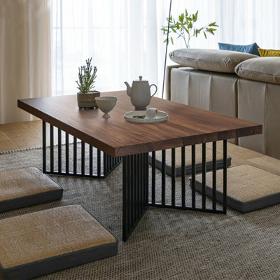 Table basse rétro en bois massif