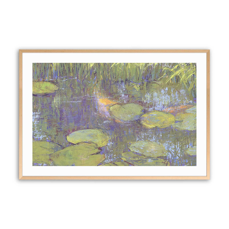 «Game of Shadows» encadré sur papier par Carol Strock Wasson, Érable brut, H 13 po x l 17 po x P 1,25 po