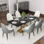 Ensemble de table de salle à manger moderne 7 pièces Zagan-959767344-975128226-959767345