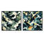 Crysal - Ensemble de 2 collages carrés abstraits-101843896-101843898