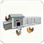 Cage à poules en bois