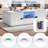 Modern High Glossy Rectangle Coffee Table With 2 Cabinets, One Drawer, 16 Colour Led Lights And A Open Shelf-1713154640