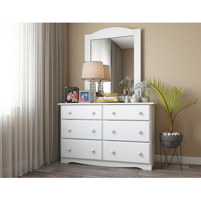 Commode 6 tiroirs avec miroir Genai