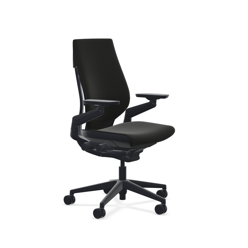 Steelcase Gesture Task Chair, Night Owl, Dark, Hard Floor