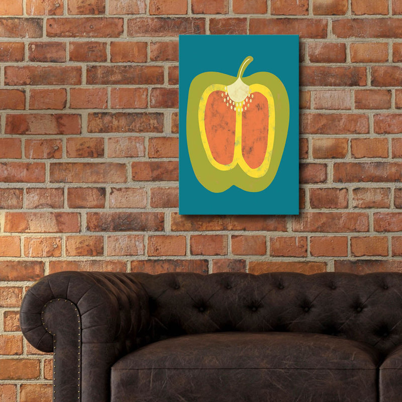  «Veggie Party 6» par Chariklia Zarris, art mural en verre acrylique, 16 po x 24 po, H 24 po x l 16 po