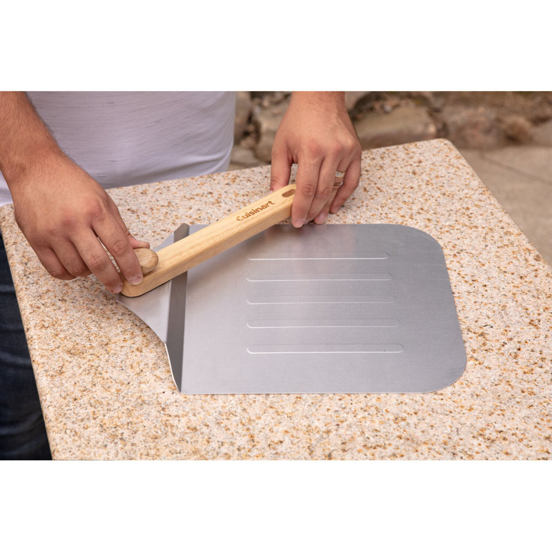 12-In Aluminum Pizza Peel, 2.75" H x 12" W x 24" L