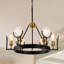 Lustre rustique 6 lumières Edford