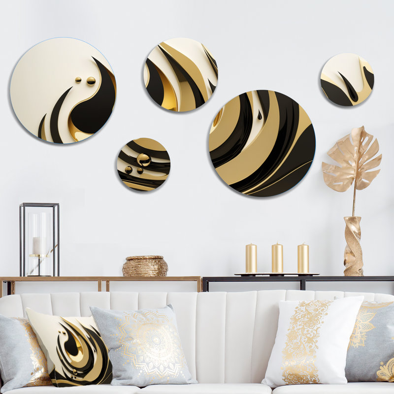 Abstract Wall Decor on Metal