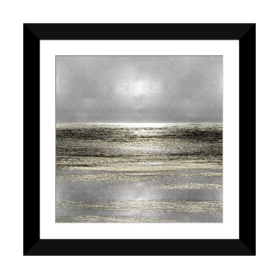 «Silver Seascape I» par Michelle Matthews, impression sur toile tendue
