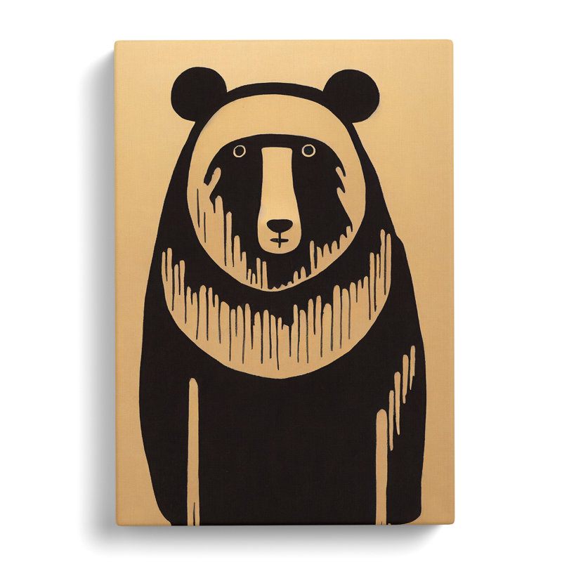 Unique Bear - Wrapped Canvas, 76cm H x 50cm W x 3cm D