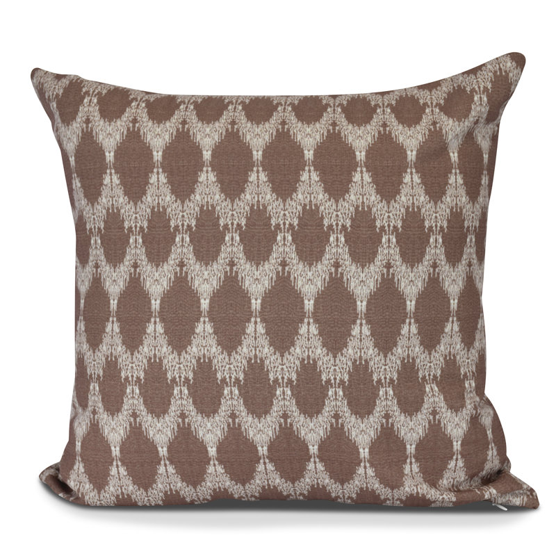 Housse de coussin carrée/insert, H 16 po x l 16 po, Marron