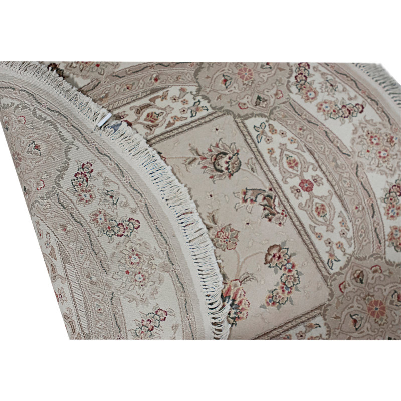 Handmade Silk and Wool Area Rug
