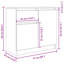 Sideboard With Drawer 71X35x65 Cm Engineered Wood-1482545452