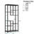6-Tier Staggered Shelf Design, Perfect For Home Offices, Living Rooms, And Bedrooms, In Black.