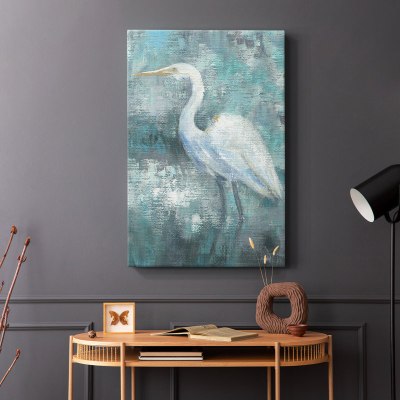 Aigrette côtière II - Cavas enveloppés de galerie, H 18 po x l 12 po