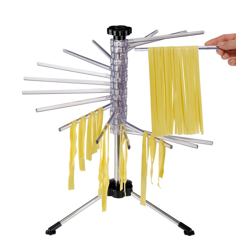 Stainless Steel Pasta Drying Rack with Transfer Rod
