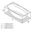 Terrassa Freestanding Soaking Bathtub