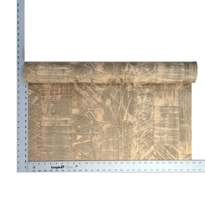 Papier peint géométrique géométrique industriel moderne avec lignes grises et dorées
