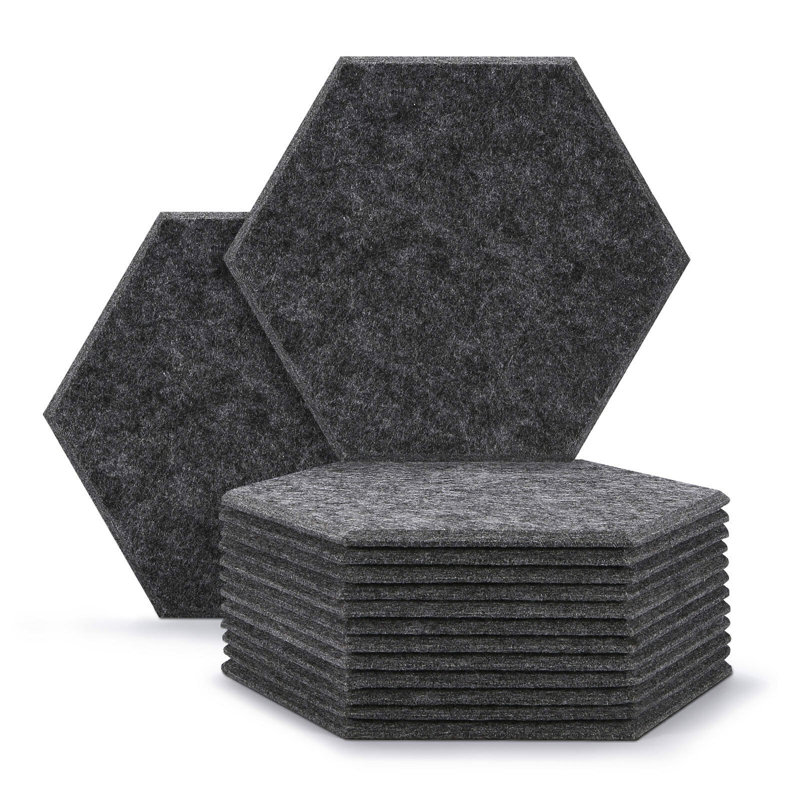 3D Wall Panel in Gray (12-pack), Dark Gray